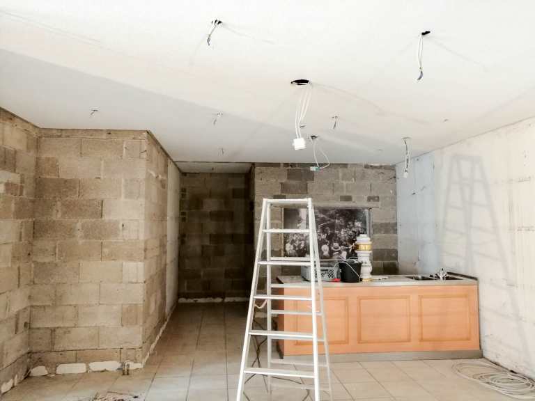 Renovierung vom Speisesaal - Baufortschritt 30.01.19 Renovierung vom Speisesaal - Baufortschritt 30.01.19