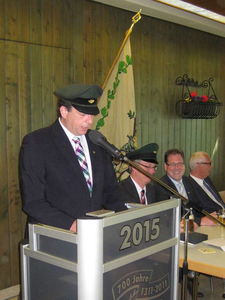 Ordensübergabe 2015 - Major Peter Liese Ordensübergabe 2015 - Major Peter Liese