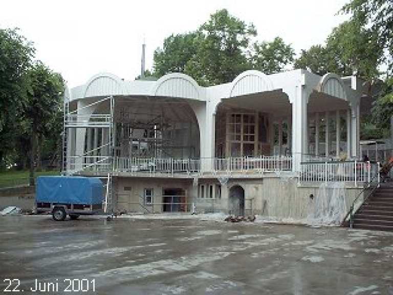 Neubau des Musikpavillons Neubau des Musikpavillons