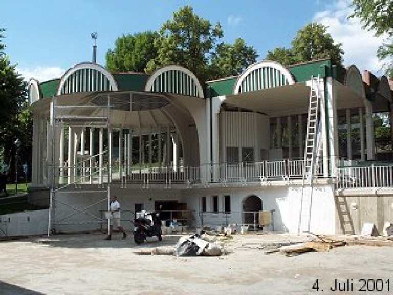 Neubau des Musikpavillons Neubau des Musikpavillons