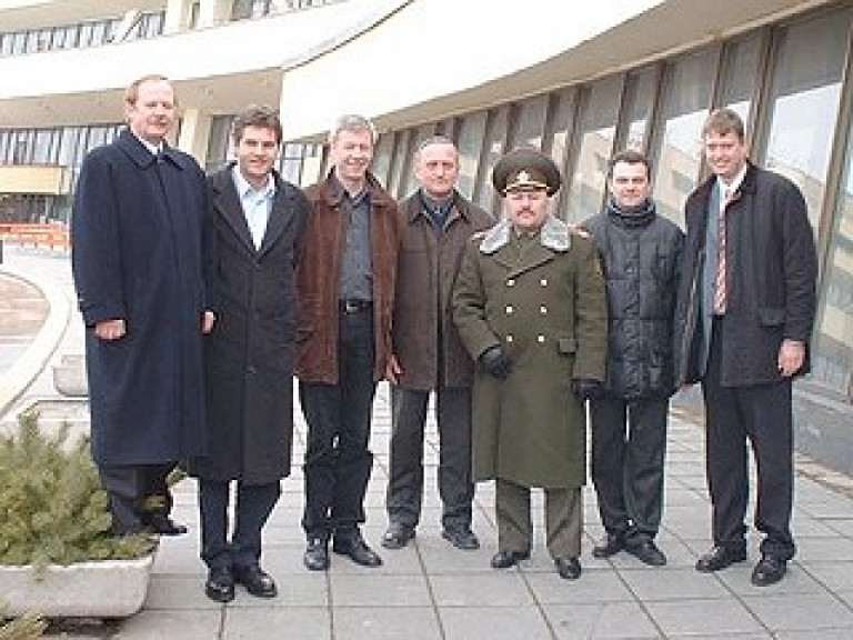 Oberst Fjodorow, Olt. Rumpff, Gerhard Reuber, Wladimir Jaskewitsch, Oberst Bersan, Oberstleutnant Woropajev, Lt. Zeppenfeld
