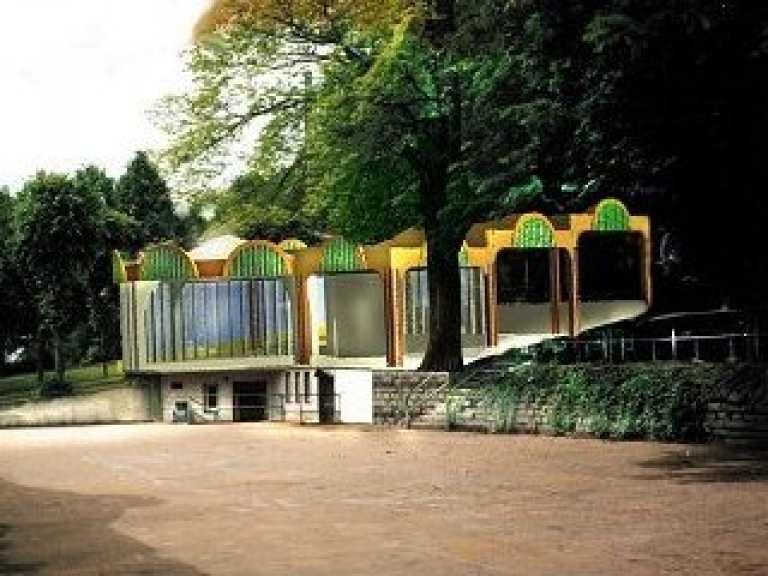 Neubau des Musikpavillons Neubau des Musikpavillons