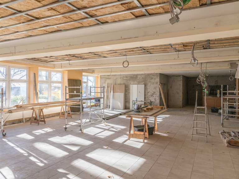 Renovierung vom Speisesaal - Baufortschritt 16.02.19 Renovierung vom Speisesaal - Baufortschritt 16.02.19