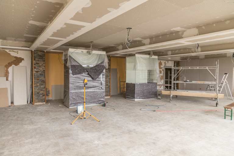 Renovierung vom Speisesaal - Baufortschritt 13.03.19 Renovierung vom Speisesaal - Baufortschritt 13.03.19