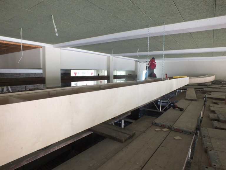 Erneuerung der Decke im Hauptzelt 2016 Erneuerung der Decke im Hauptzelt 2016