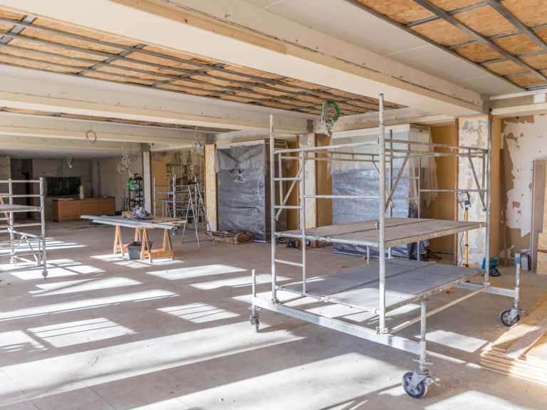 Renovierung vom Speisesaal - Baufortschritt 16.02.19 Renovierung vom Speisesaal - Baufortschritt 16.02.19