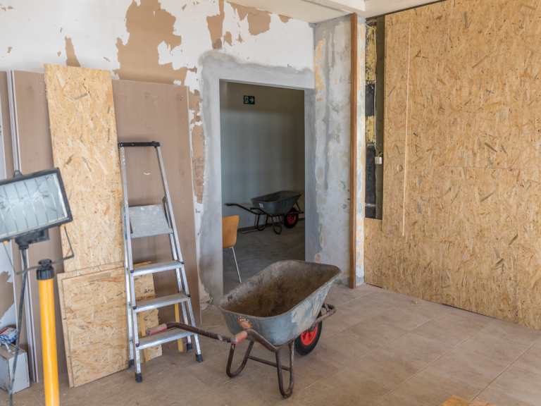 Renovierung vom Speisesaal - Baufortschritt 16.02.19 Renovierung vom Speisesaal - Baufortschritt 16.02.19