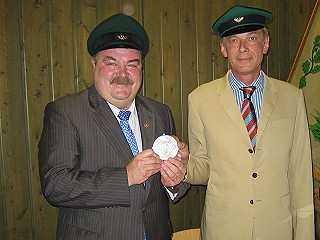 Ordensübergabe 2006 - Major Paul Imhäuser & Schützenkönig Dr. Thomas Schlösser