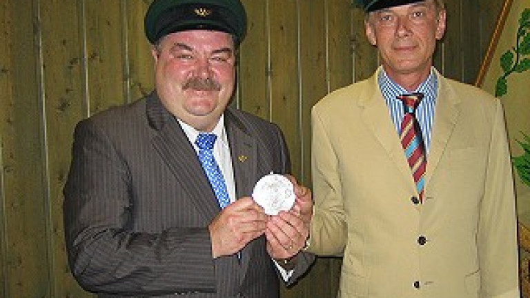 Ordensübergabe 2006 - Major Paul Imhäuser & Schützenkönig Dr. Thomas Schlösser