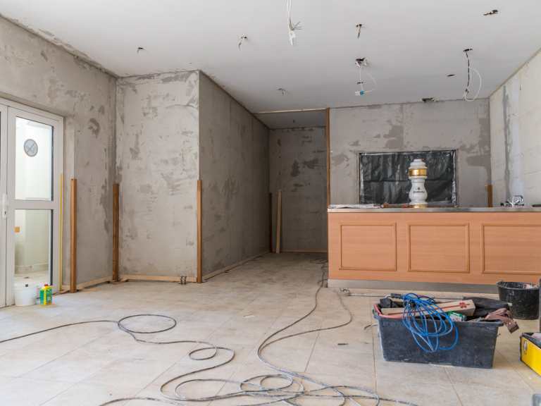 Renovierung vom Speisesaal - Baufortschritt 16.02.19 Renovierung vom Speisesaal - Baufortschritt 16.02.19