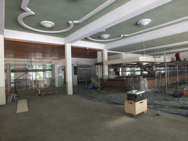 Erneuerung der Decke im Hauptzelt 2016 Erneuerung der Decke im Hauptzelt 2016